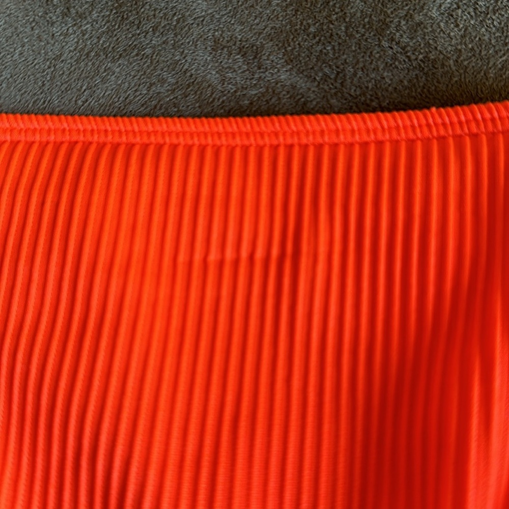 Hollister *NWOT* Women’s Neon Orange Ribbed Bikini Bottoms - Picture 6 of 15
